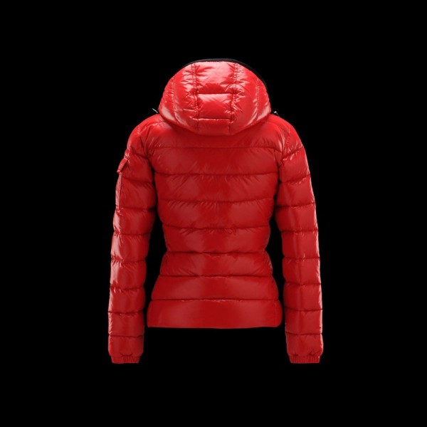 Moncler Fashion rosso Mock collo e tasche Donna Giacche uscita